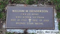 Cw4 William M. Henderson