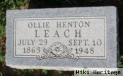 Ollie Henton Leach