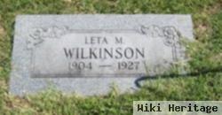 Leta M. Wilkinson