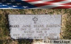 Mary Jane Sears Barton