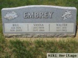 Walter William "bill" Embrey