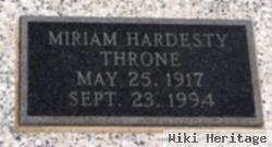 Miriam Hardesty Throne