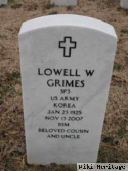 Lowell W Grimes