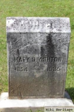 Mary D Ashton