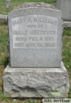 Mary A Williams Mckeever