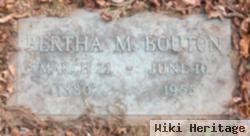 Bertha M Bouton
