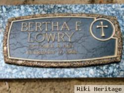 Bertha F. Lowry