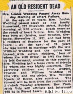 Louise Wilhelmine "eliza" Uchtenhagen Wedding