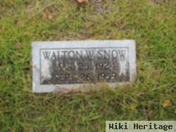 Walton W Snow