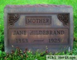 Sarah Jane "jennie" Hildebrand Hildebrand