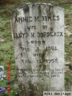 Annie Marie Sikes Bordeaux