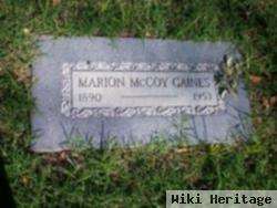 Marion Elizabeth Mccoy Gaines