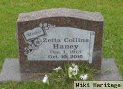 Mrs Zetta Collins Haney