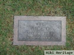 Alice O Webb