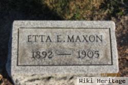 Etta E Maxon