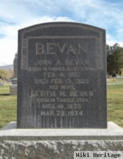 John Alexander Bevan, Sr