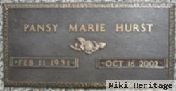 Pansy Marie Hooker Hurst