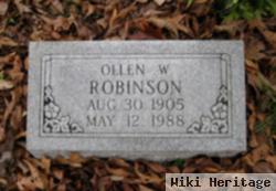 Ollen W Robinson