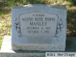 Allene Ruth Horne Manley