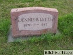 Jennie B Letts