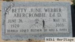 Betty June Webber Abercrombie