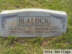 Martha Jane "mattie" Smith Blalock