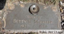 Betty L. "duchess" Schaefer