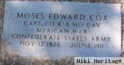 Cpt Moses Edward Cox