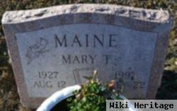 Mary T Spurny Maine