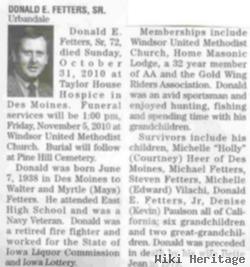 Donald E. Fetters, Sr