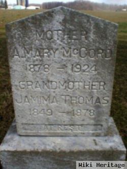 Anna Mary Thomas Mccord