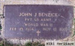 John J Benzick