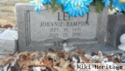 Johnnie Hampton Lee