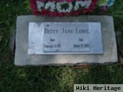 Betty Jane Ward Lowe
