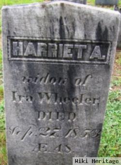 Harriet A Wheeler