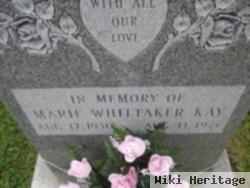 Marie Whittaker Kay