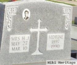 Mrs H. J. Vidrine