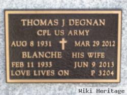 Thomas J Degnan