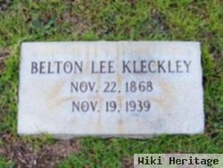 Belton Lee Kleckley