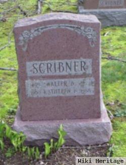 Walter B Scribner