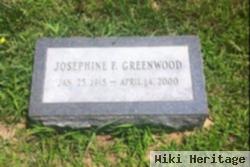 Josephine F Greenwood