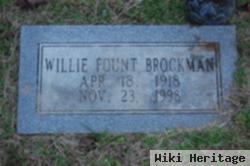 Willie Fount Brockman