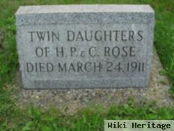 Twin Daughters Of H. P. & C. Rose