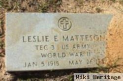 Leslie Emmett Matteson