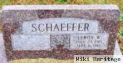 Leroy W Schaeffer