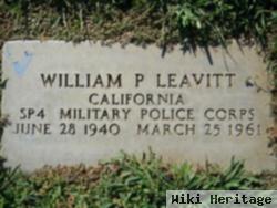 Spec William Paul Leavitt