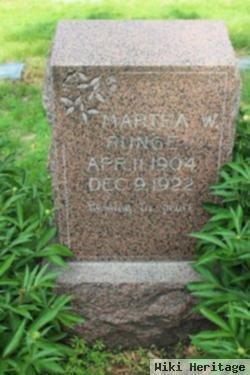 Martha W Runge