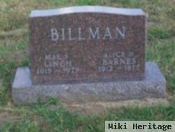 Alice M. Barnes Billman