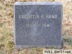 Lucretia H Hand