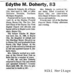 Edythe May Major Doherty